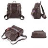 DSVIMOY Women Removable Strap Nylon Backpack with Internal Pocket, Large Capacity Backpack, Coffee, 13"*7"*2.3" - 2 of 4