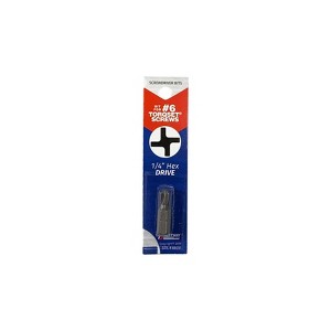 Best Way Tools Torq #6 X 1 in. L Screwdriver Bit Carbon Steel 1 pc - 1 of 1