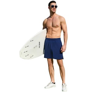 BLUEMING Mens Lounge Shorts Athletic Workout Quick Dry Shorts Lightweight Mesh Running Shorts with Pockets - 1 of 4