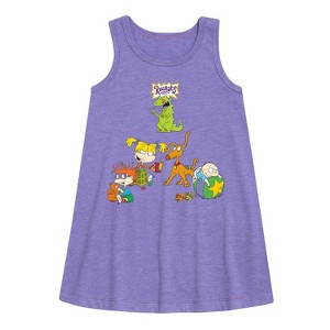 - Rugrats - Toys Graphic Sleeveless Aline Dress - 1 of 3