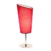 Creekwood Home Chic Chrome Slanted Shade Accent Table Lamp Pink Shade - 2 of 4