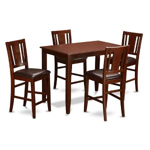 East West Furniture, 5  Pc  Counter  height  Table  set-counter  height  Table  and  4  Stools - 1 of 1