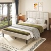 NicBex Queen Size Upholstered Bed Frame with Support Legs for Adults/Boys/Girls,Beige - 2 of 4
