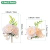 Unique Bargains Wedding Prom Parties Special Events Artificial Wrist Corsage 1 Set - 3 of 4