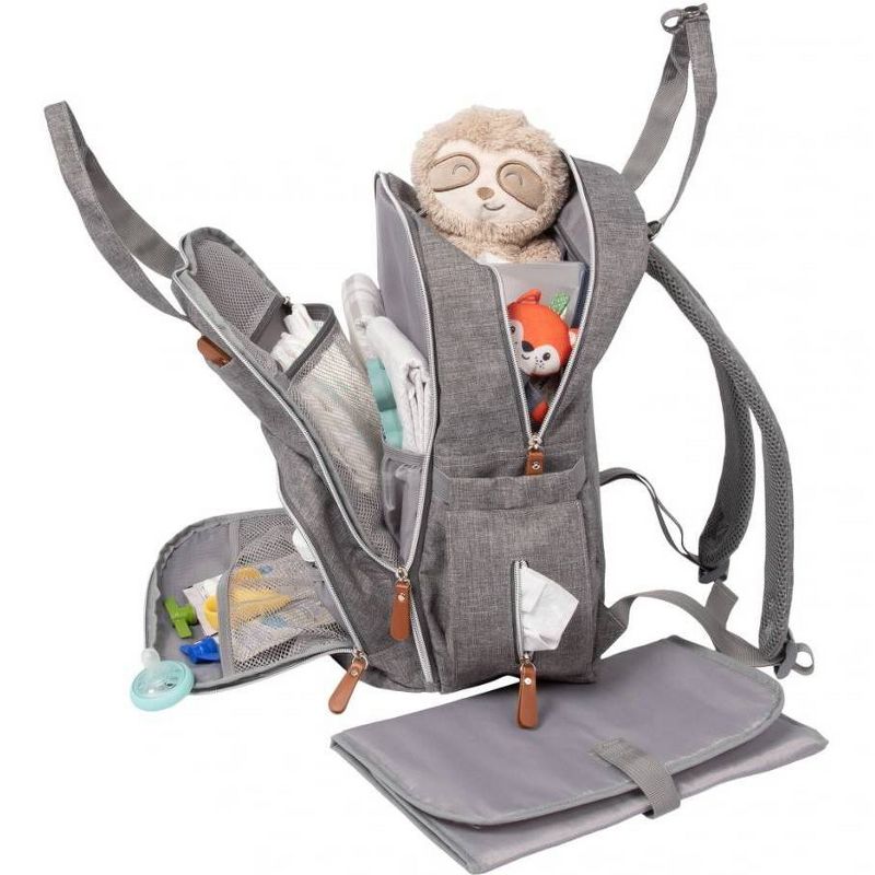 Trend Lab Backpack Diaper Bag - Gray, 5 of 10