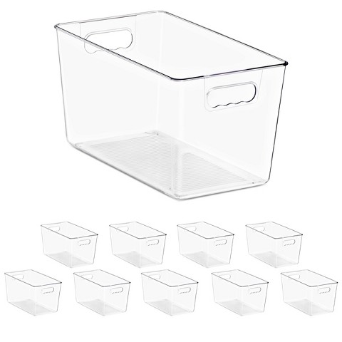 Sorbus 10 Pack X-Large Clear Storage Containers for Pantry, Fridge, Cabinet, Closet & Kitchen Organization