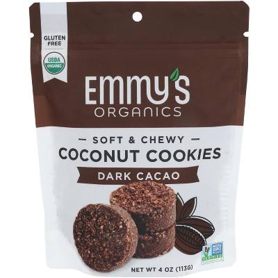 Emmy's Organics Cookie Coconut Dark Cacao - Pack Of 6 - 4 Oz : Target