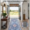 Area Rugs for Living Room - Machine Washable, Non-Slip, Stain Resistant, Soft Boho Vintage, Low Pile Thin Carpet - 4 of 4