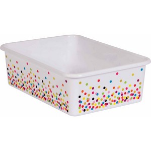 Teacher Created Resources Confetti Large Plastic Storage Bin (Pack of 2) - 1 of 1