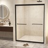NicBex Double Sliding Shower Door Tempered Glass for Bathtub - 2 of 4