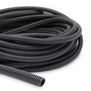 Stockroom Plus 49.3 Ft Split Wire Loom Conduit Black 1/2 Inc - 1 of 4