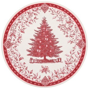 Christmas Area Rugs, Washable Non-Slip Christmas Tree Holly Sketch Carpet, Soft Low Pile Foldable Stain Resistant for Bedroom, Home - 1 of 4