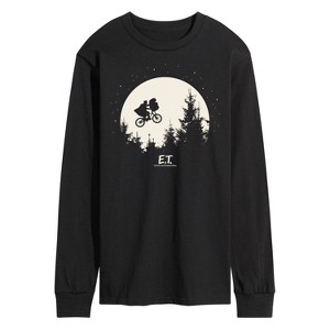 Men's - E.T. the Extra-Terrestrial - Bike Over The Moon Scene Long Sleeve Graphic T-Shirt - 1 of 3