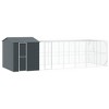 vidaXL Bird Cage Anthracite 416.5 x 103 x 142 cm Galvanized steel - 2 of 4