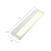 LNC White 1-light Cool White LED Strip Light Fixture Ceiling Light,12/18/21in - 3 of 4