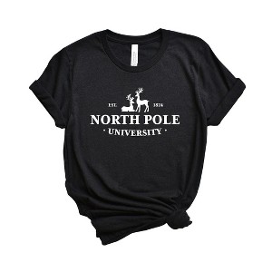 Simply Sage Market Women's North Pole University Short Sleeve Graphic Tee - 1 of 4