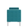 HL Home Furnishings,Square Arm Tufted Storage Ottoman - 3 of 4