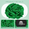 Unique Bargains Alloy Satin Fabric Big Rose Flower Dainty Brooches Pin 1 Pc - 2 of 4