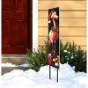 HomeRoots 42" Black And Coral Solid Wood Christmas Flamingo Garden Stake - 2 of 4