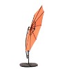 Gulches 10ft Offset Hanging Market Patio Umbrella w/Easy Tilt Adjustment, Polyester Shade,8 Ribs for Backyard, Poolside(orange ) - 3 of 4