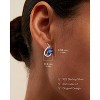Molenia Teardrop Birthstone Dangle Earrings for Women, 929 Sterling Silver Drop Earrings Latch Back Hypoallergenic Jewelry for Her Wife Mom - 2 of 4