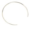 SOHI Women's Metallic Silver The Shackle Torque Necklace - 2 of 4