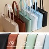 Tote Bag Zipper Shoulder Bag Faux Leather Purses for Women Large Casual Handbag Work Dating College, Black - 2 of 4
