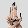 Vynxaria Black Luxurious Wearable Nails for Special Occasions Size M - 2 of 4