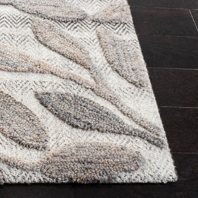 Southampton 6' Square Beige Tufted Wool Area Rug