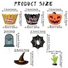 48Pcs Halloween Cupcake Toppers Wrappers Spider Web Pumpkin Zombie Disposable Artistic Bake Paper Cups for Theme Party Kitchen Cupcake Baking Supplies - 2 of 4