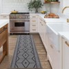 Washable Modern Geometric Area Rugs with Shapes and Stripped Lines Print, Non Slip Low Pile Carpet for Home Office - 4 of 4