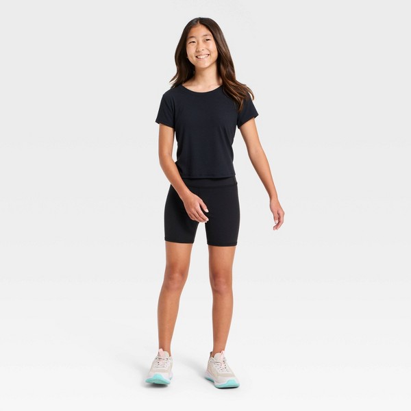 Shorts de cintura alta para niña - All In Motion™ 3