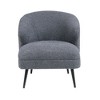 Boucle Upholstery Luxury Accent Chair with High-Density Foam, Attached Cushions - 2 of 4