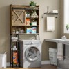 Over The Toilet Storage Cabinet with Sliding Door & Toilet Paper Holder Stand - 3 of 4