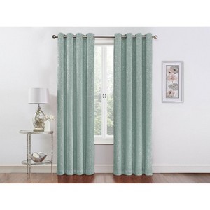 GoodGram 2 Pack Hotel Thermal Grommet 100% Blackout Window Curtain Panels - 1 of 1