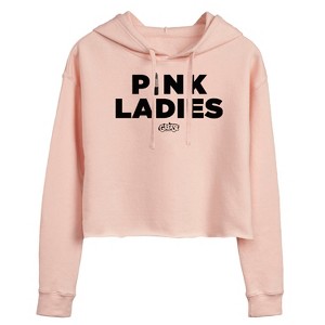 Women's - Grease - Pink Ladies Cropped Graphic Hoodie - 1 of 3