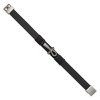 Chisel Stainless Steel Antiqued and Brushed Ankh Cross Black Leather 8.5" Bracelet - 3 of 4