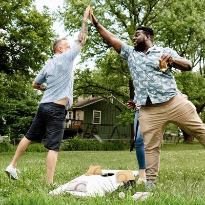 Baseball Pattern Weather Resistant Cornhole Bean Bags Set