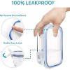 8 Pack Glass Food Storage Containers with Airtight Lids, , Lunch Office Meal for Microwave, Oven, BPA Free - 4 of 4