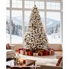 SKONYON 7.5ft Snow Flocked Christmas Tree with 1405 Branch Tips, Fire-Resistant PVC and Metal Stand for Holiday Decoration - 2 of 4