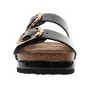 Outwoods Womens Joan-1 Slip On Slide Sandals, Black - 2 of 4