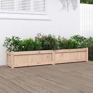 vidaXL Garden Planter 70.9"x12.2"x12.2" Solid Wood Pine - 1 of 4