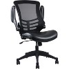 Modern Office Chair Black - Techni Mobili: Swivel, Mesh Back, Padded Flip-Up Arms - 3 of 4