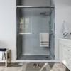 ONWITH 50 in. - 54 in. W x 72 in. H Sliding Framed Shower Door in Chrome with Clear Glass - 2 of 4