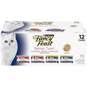 Fancy Feast High Protein Beef, Chicken and Tuna Flavor Variety Pack Wet Cat Food - 12.3oz - 1 of 4