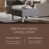 Maven Lane Lena Contemporary Upholstered Ottoman with Refined Wood Finish - 2 of 4