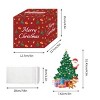 Christmas Money Box for Cash Gift Pull with Christmas Tree Card and Transparent Bags Surprise Money Holder Cash Gift Xmas Money Pull Box - 2 of 3