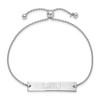 Black Bow Jewelry Sterling Silver Louisiana State Fighting Tigers NCAA ID Bracelet 9 Inch - 2 of 4