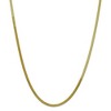 Black Bow Jewelry 3mm 10k Yellow Gold Solid Herringbone Chain Necklace - 3 of 4