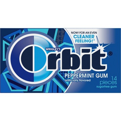 Orbit Peppermint Sugar Free Gum Single Pack - 14 Piece